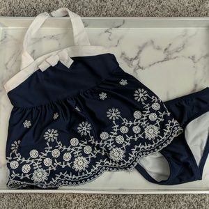 Navy blue tankini